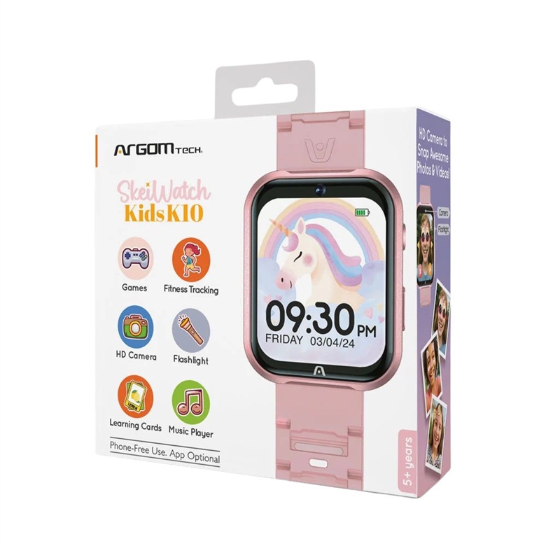 ARG-WT-6010BL-SkeiWatch-Kids-K10-Reloj-Inteligente-para-Ninos-Rosado-Vista caja