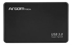 ArgomTech ARG-AC-1032 - 2.5" SATA Hard Drive Enclosure, USB 3.0 Type-A, Tool-Free, Plug & Play