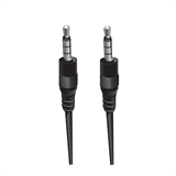 ArgomTech ARG-CB-0035 - Cable de Audio, 3.5mm(M) a 3.5mm(M), 1m, Negro