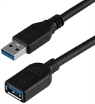 ArgomTech ARG-CB-0046 - Cable de Extensión, USB Tipo-A Macho a USB Tipo-A Hembra, USB 3.0, Negro