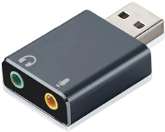 ArgomTech ARG-CB-0067 - Cable de Audio Adaptador, USB-A a 3.5mm(H) Dual, Negro
