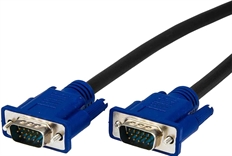 ArgomTech ARG-CB-0077 - Video Cable, VGA Male to VGA Male, Up to 1280 x 720, 3m, Blue