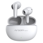 ArgomTech SkeiPods E21 - Audífonos, Bluetooth 5.4, Cancelación Activa de Ruido ANC, ENC Dual, IPX5, Hasta 28 Horas de Batería, Blanco