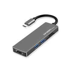 ArgomTech ARG-UB-0183 - 5-in-1 USB-C Hub with 4K HDMI, USB 3.0, USB 2.0, SD and MicroSD Card Reader