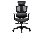Cougar Argo One - Black Gaming Chair, Aluminum Frame with Breathable Elastomeric Mesh, Lumbar Support