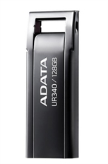 ADATA UR340 - Unidad Flash USB 3.2 Gen 1 128GB, Diseño Metálico, Resistente al Agua y al Polvo, Negro