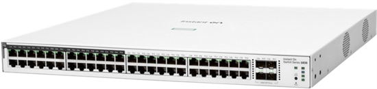 Aruba IOn SW 1830 48G 24p PoE 4SFP 370W Front View 2