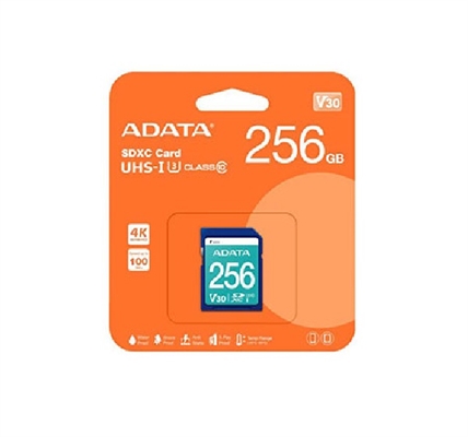 ASDX256GUI3V30S-R-Tarjeta de Memoria ADATA Premier Pro 256GB SDXC UHS-I-Caja