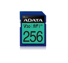 ADATA Premier Pro - Memoria SDXC UHS-I V30 de 256GB, Clase 10, U3, Grabación de Video 4K