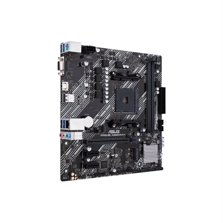 Asus PRIME A520M-K - Motherboard side view