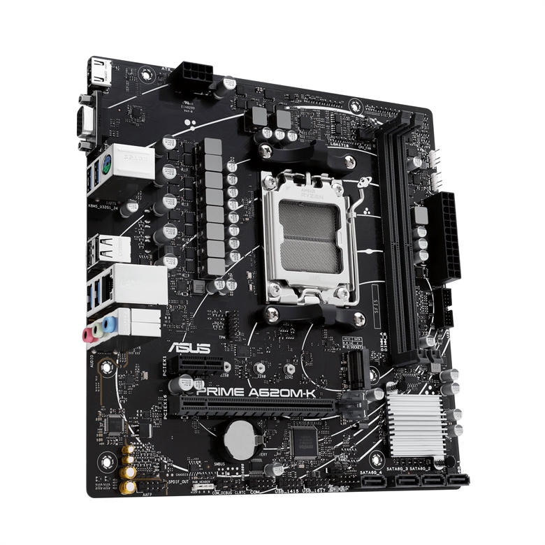 Asus PRIME A620M-K - Motherboard side2 image