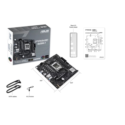 Tarjeta Madre ASUS PRIME B650M-F-Vista general