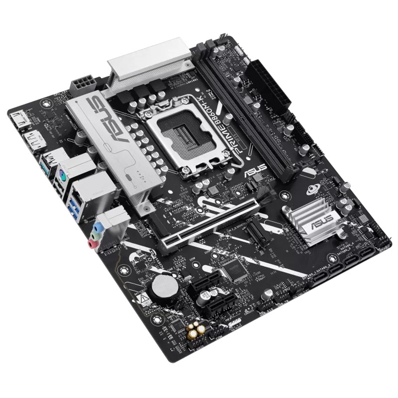 Tarjeta Madre ASUS PRIME B860M-K-Vista Diagonal