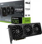 ASUS PRIME GeForce RTX 5080 16GB GDDR7 OC Edition - Tarjeta de Video, 16GB GDDR7, 256 bit, 2655MHz, 10752 Núcleos Cuda, 3x DisplayPort v2.1b, 1x HDMI 2.1b, 4.6 OpenGL