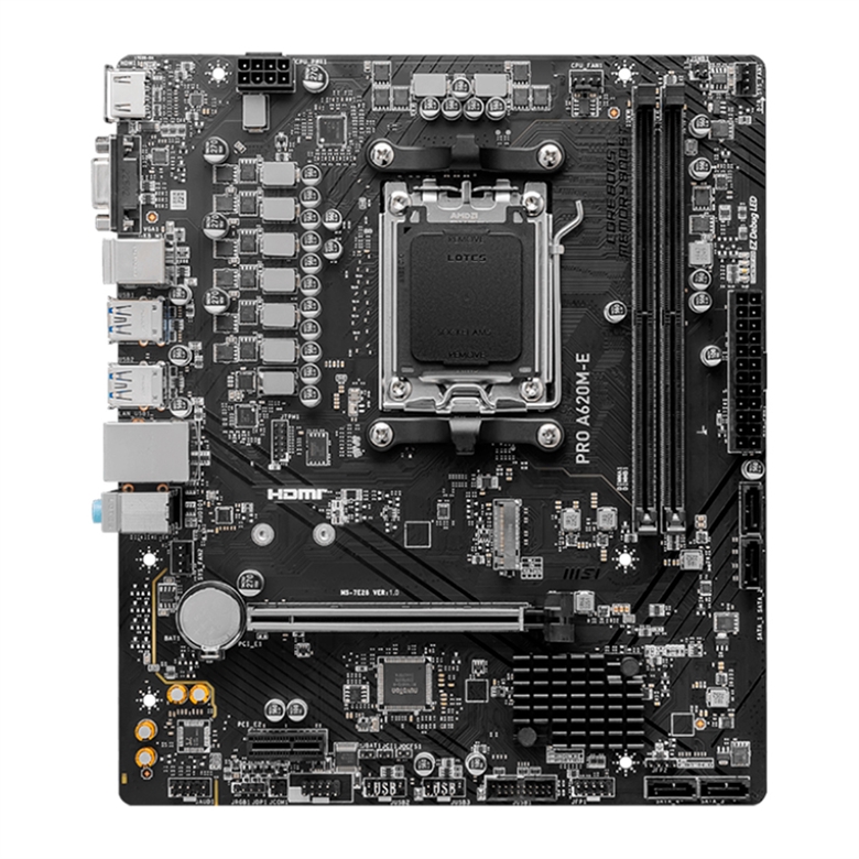 ASUS PRO A620M-E - Motherboard 824142322406 front view