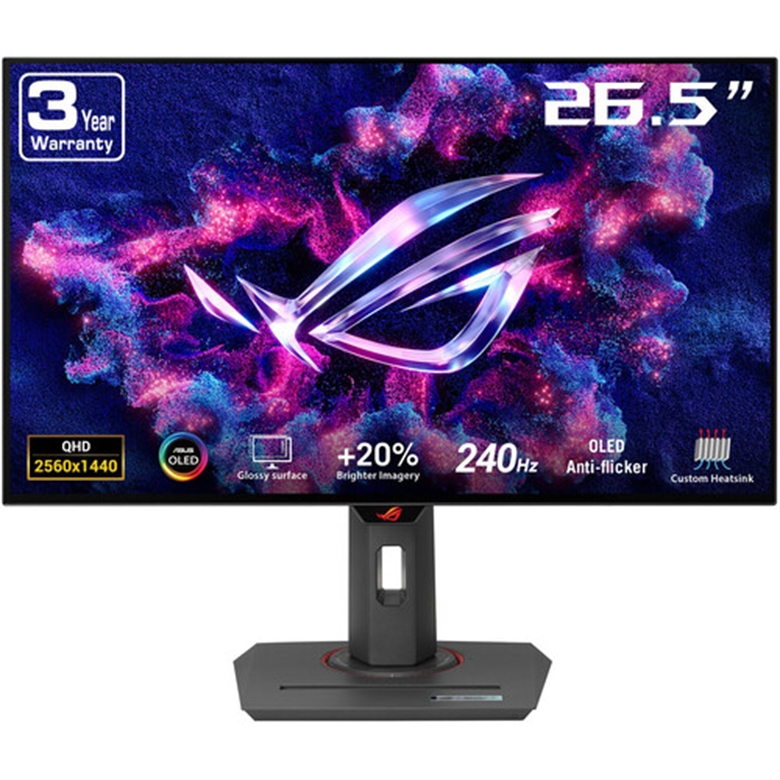 ASUS ROG Strix XG27AQDMG monitor black front view