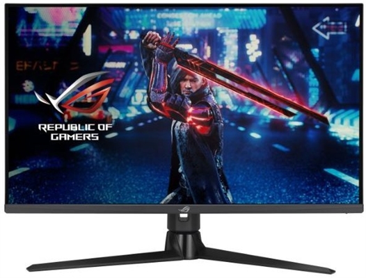 asus rog strix XG32AQ monitor black front view