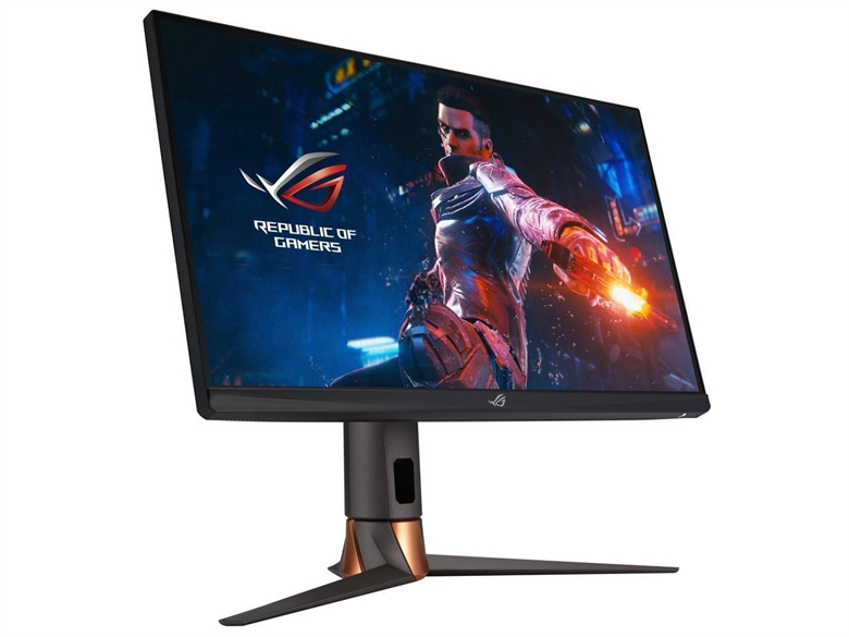 asus rog swift PG27UQR monitor black front one view