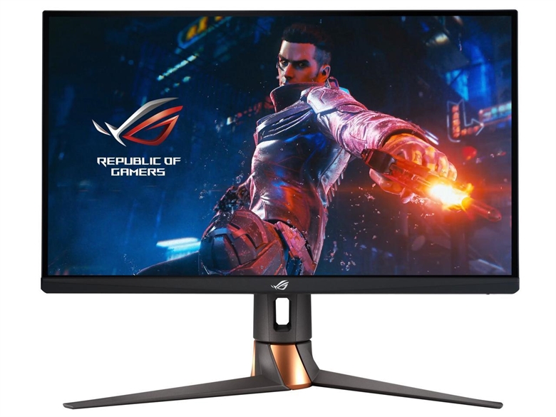 asus rog swift PG27UQR monitor black front view