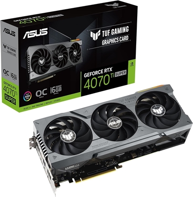 ASUS TUF Gaming GeForce RTX 4070 Ti SUPER tuf-rtx4070tis-o16g-ga front view