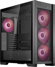 ASUS TUF Gaming GT302 ARGB - Computer Case,  Mid Tower, EATX, ATX, Micro-ATX, Mini-ITX, Black