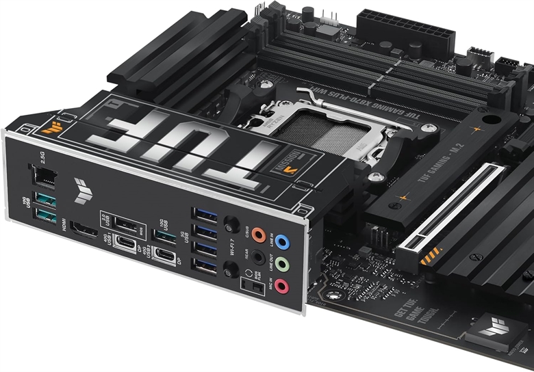 ASUS TUF GAMING X870-PLUS WIFI back view