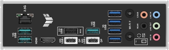 ASUS TUF GAMING X870-PLUS WIFI conectors view