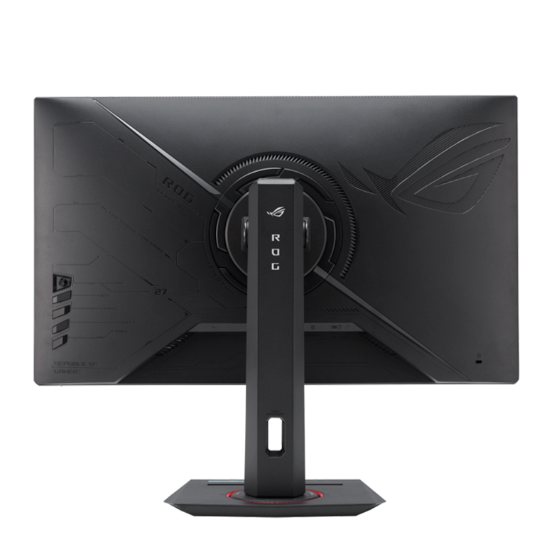 ASUS ROG XG27ACS monitor black back two view