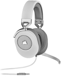 Corsair HS65  - Headphones, On-Ear, Wired, 3.5mm and USB, 20Hz - 20kHz, White