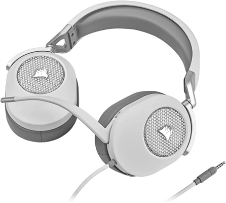 AURICULAR CORSAIR HS65 SURROUND WHITE Front View 3