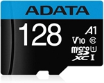 ADATA Premier - 128GB microSDXC Memory Card, UHS-I Class 10, A1, V10, Up to 100MB/s, SD Adapter Included