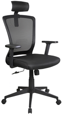 Xtech Avignon  - Black Ergonomic Office Chair, Adjustable Height, Armrests