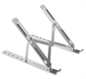AWE810LP -Plata-Soporte Ergonomico Portatil para Laptop y Tableta-Vista Lateral Angular