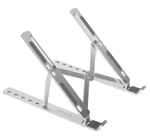 Targus  - Soporte Ergonomico Portatil, Aluminio para Laptop y Tableta, Hasta 15.6" 6 Ajustes de Altura, 23cm, Plata