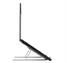AWE810LP-Silver-Soporte Ergonomico Portatil para Laptop y Tableta-Vista Lateral con Laptop