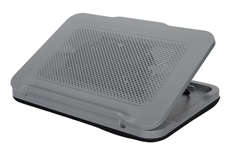 Targus  - Dual Fan Lap Chill Mat, USB-A to Laptop Cooler, Up to 18" Ergonomic Padded Air Mesh Base, Slim Profile, Gray