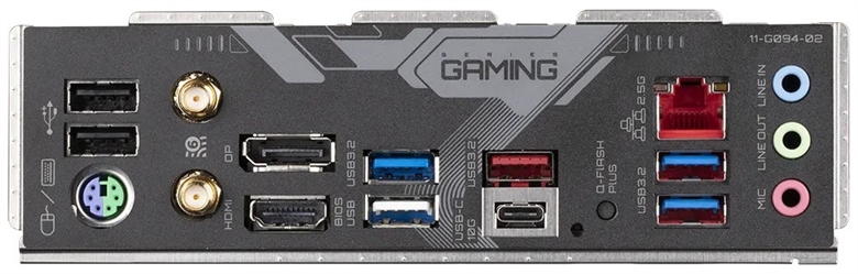 B650 GAMING X AX V2 ports