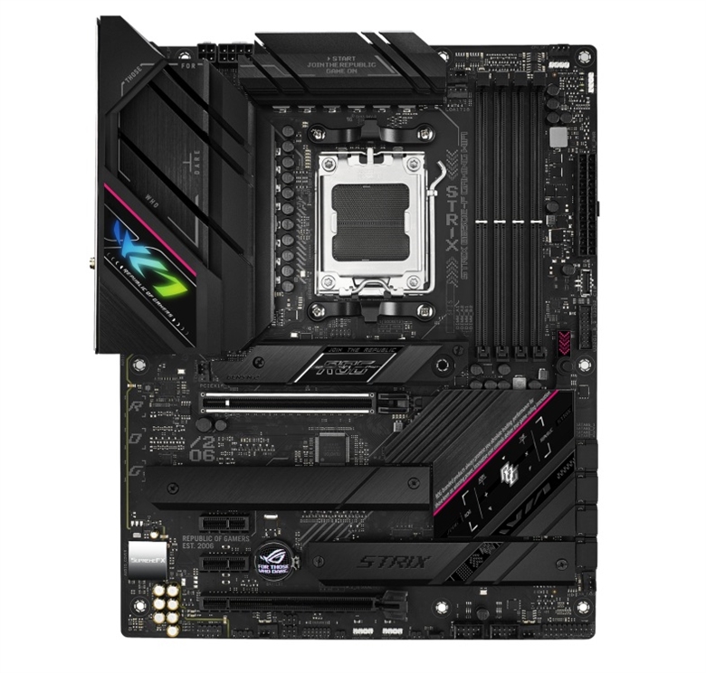 B650E-F GAMING WIFI Tarjeta Madre Gamer AM5 ATX-Vista Frontal