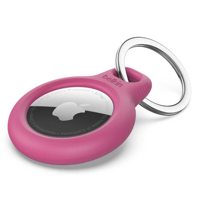 Belkin - Secure Holder with Key Ring - Pink Isometric View