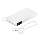 Belkin Power Bank 20K  - 20W with Digital Display, Triple USB-C/USB-A Port