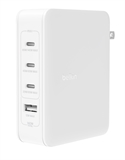 Belkin WCH014dqWH - Cargador de Pared USB-C, USB-A, 140W, Boost Charge Pro, Blanco