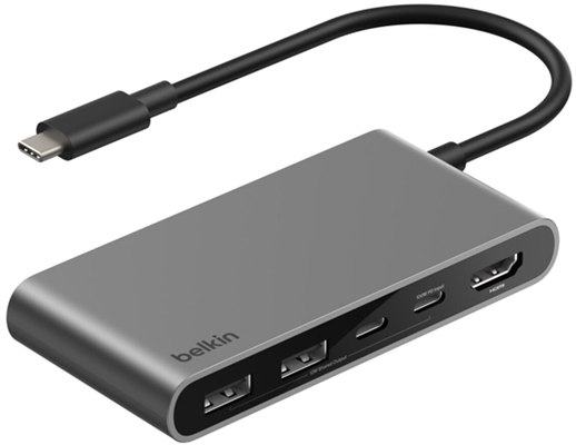 Belkin Adapter USB-C 5-in-1 Hub Front View 1