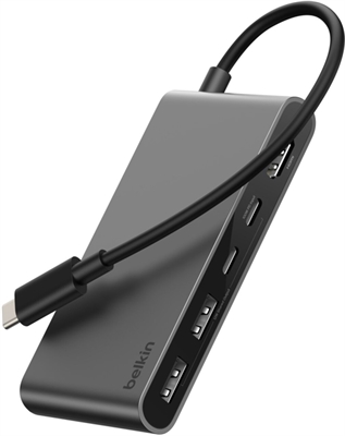 Belkin Adapter USB-C 5-in-1 Hub Front View 4