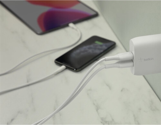 Belkin Boost Charge Dual USB-A Wall Charger Charging 2 Devices