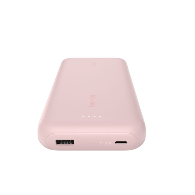 Belkin BoostCharge 30k USB-C Integrated 20W rose port view