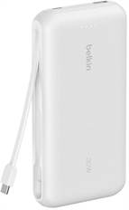 Belkin BoostCharge 30k - Power Bank, 30,000 mAH, Up to 30W, White
