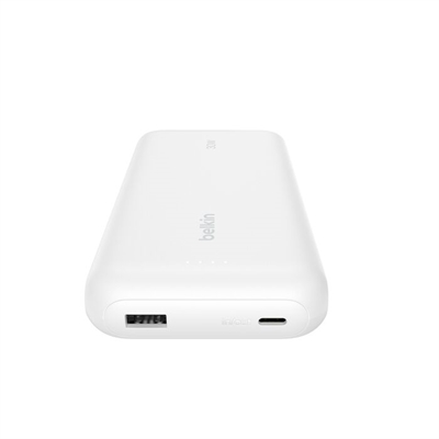 Belkin BoostCharge 30k USB-C Integrated 20W White port view