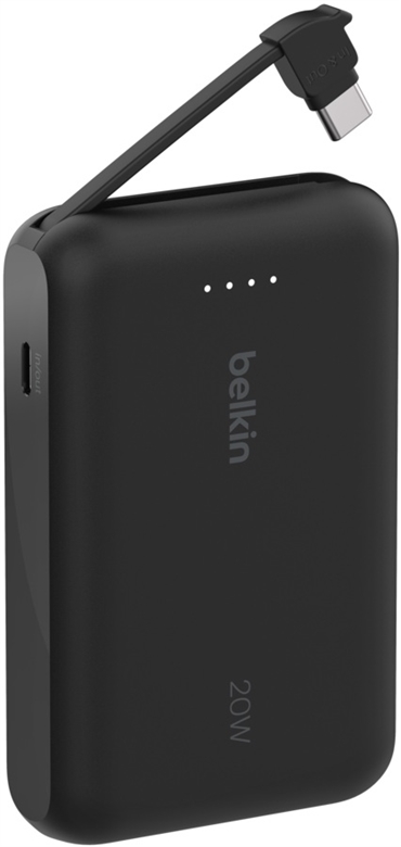Belkin BoostCharge Power bank 20 Watt LEFT VIEW BLACK