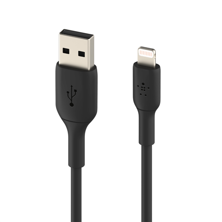 Belkin CAA001bt1MBK USB Cable Lightning Male to USB Type-A Ends