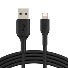 Belkin BoostCharge  - Cable USB, Lightning Macho a USB Tipo-A Macho, 1m, Negro